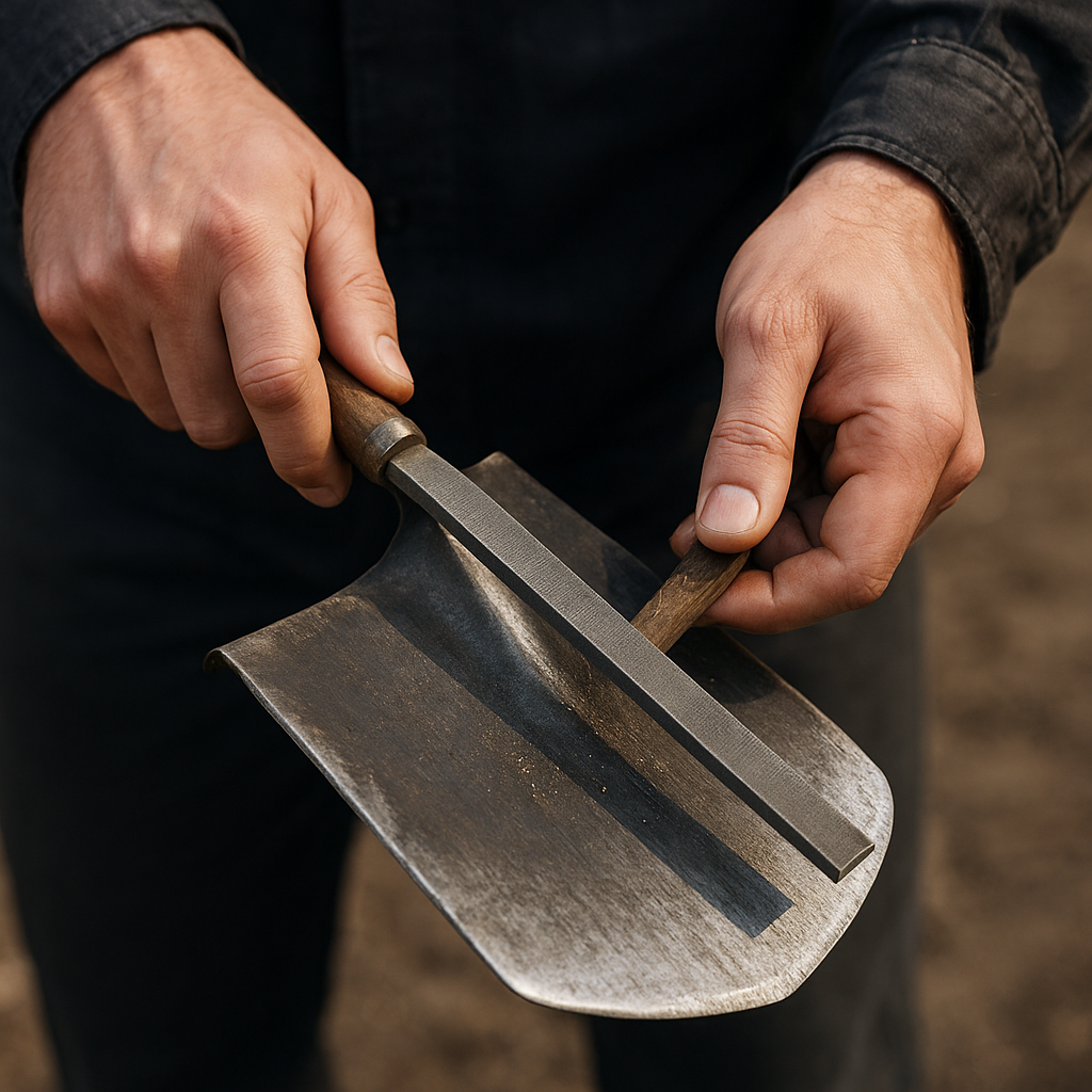 Jak ostrzyć krawędź łopaty