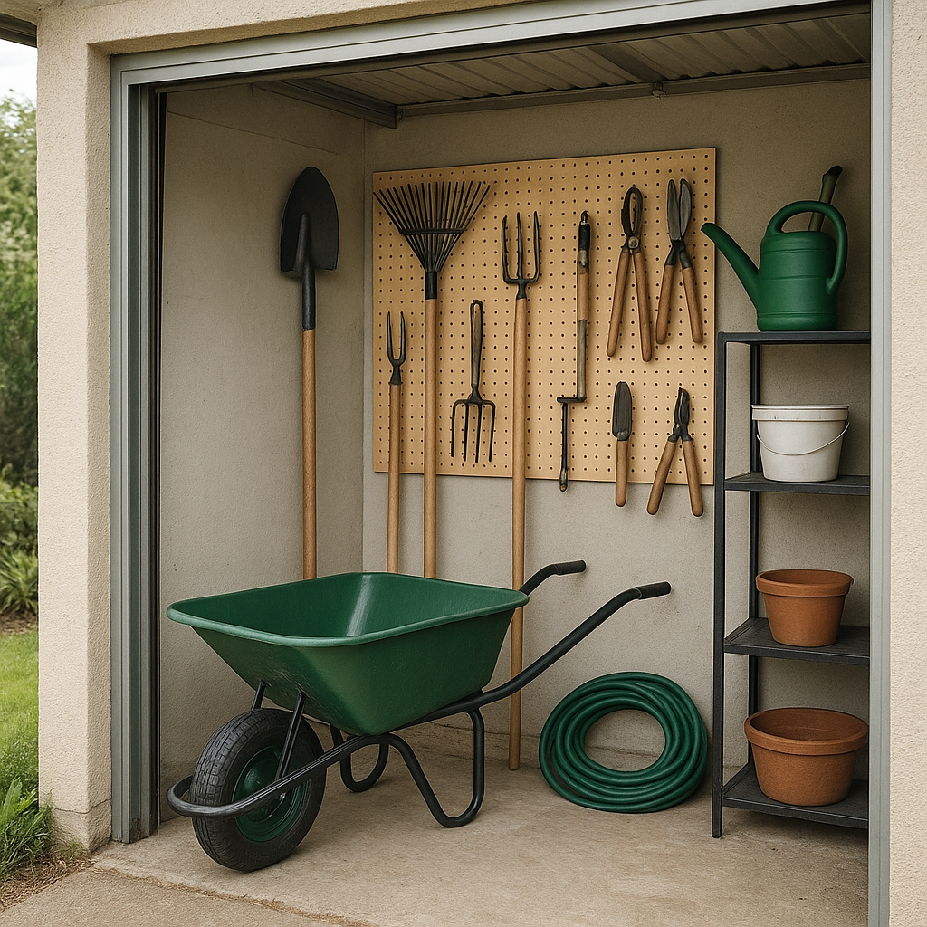 Jak przechowywać narzędzia ogrodowe w małym garażu