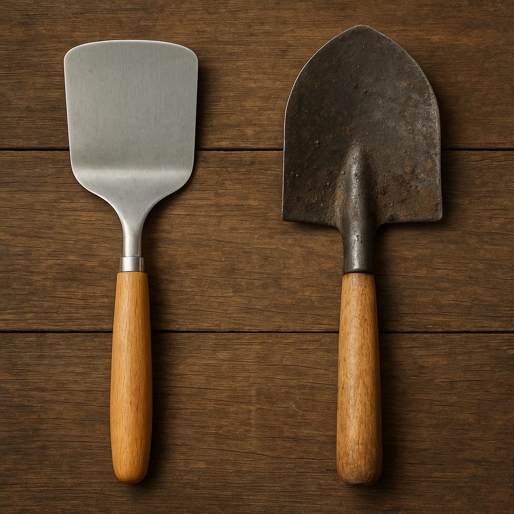 Łopatki kuchenne vs ogrodowe – ciekawe różnice