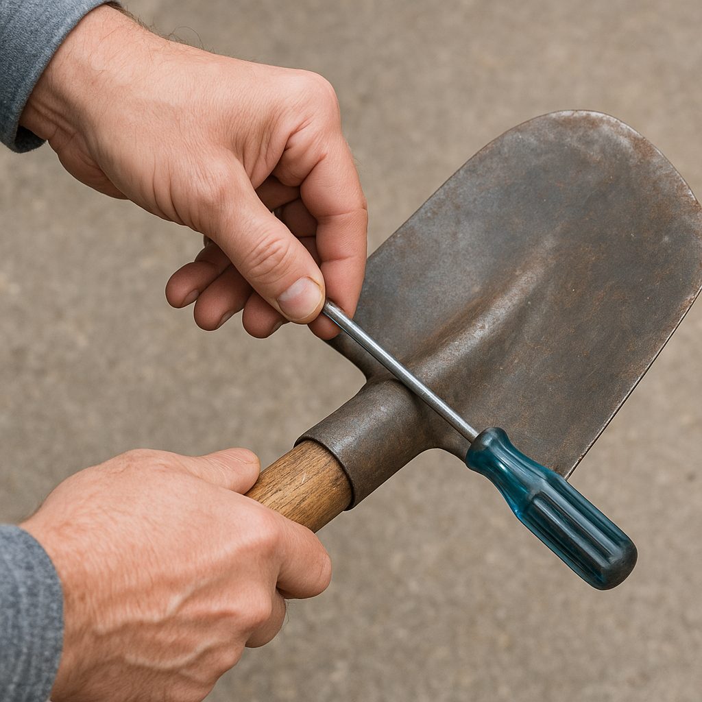 Jak naprawić obluzowany trzonek łopaty