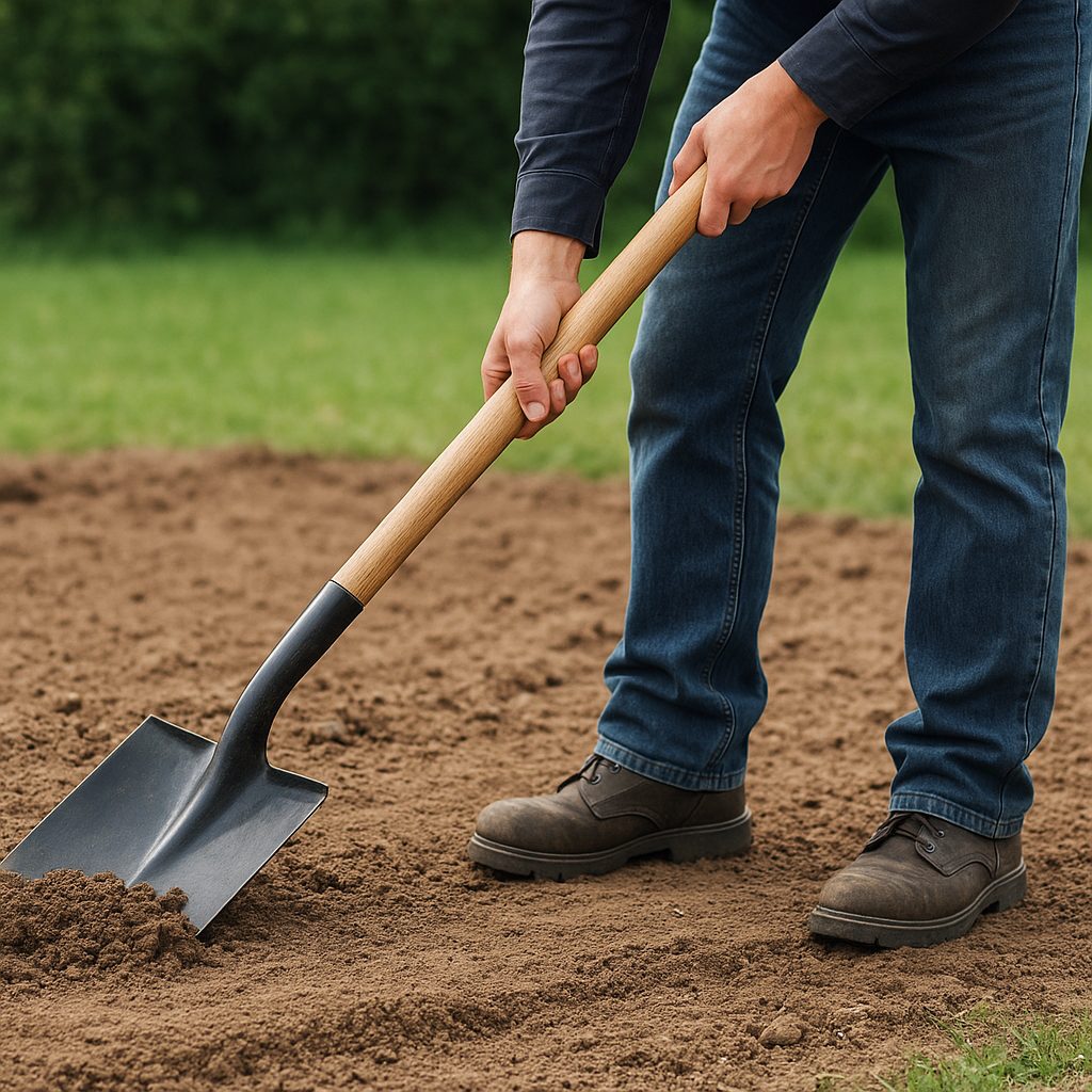 Jak wykorzystać łopatę do wyrównywania terenu