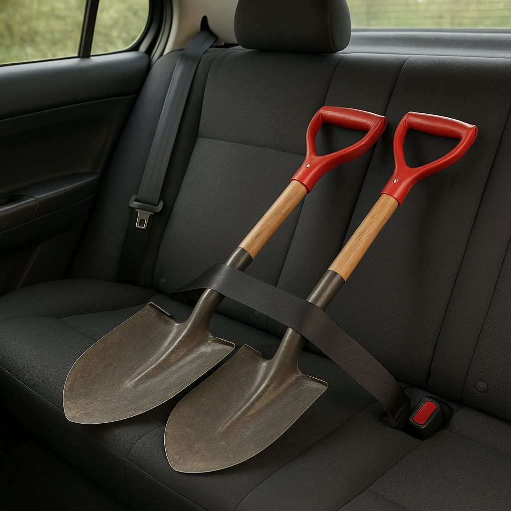 Jak bezpiecznie transportować łopaty w samochodzie