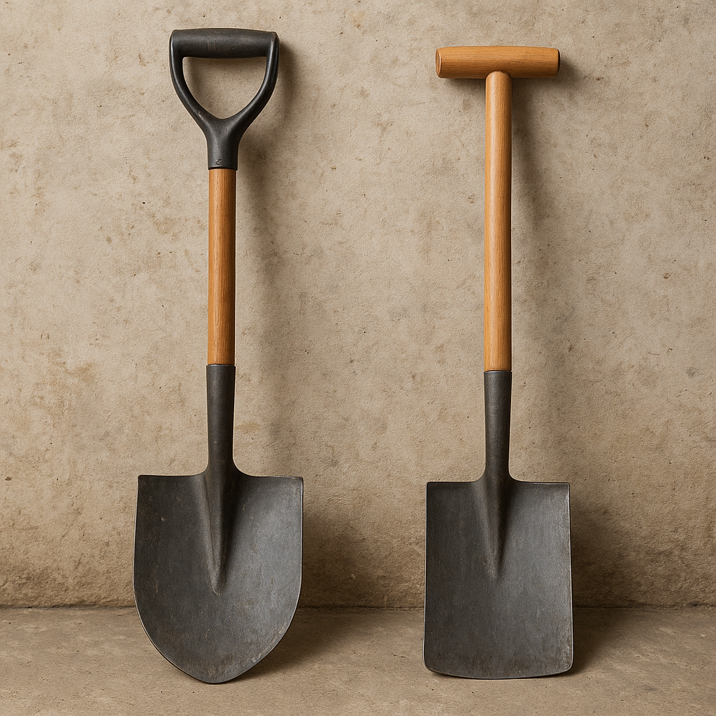 Porównanie łopat amerykańskich i europejskich