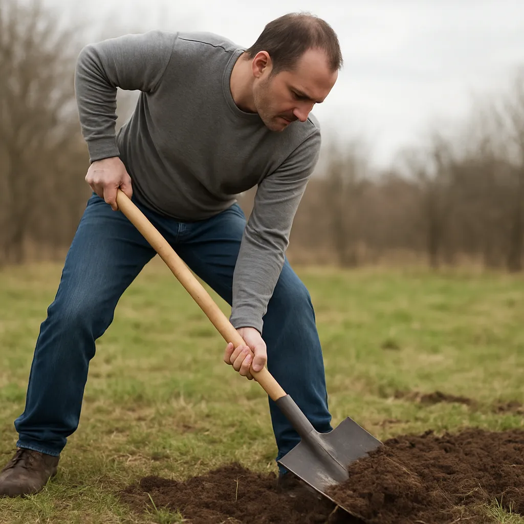 Jak prawidłowo kopać łopatą, żeby się nie przemęczyć